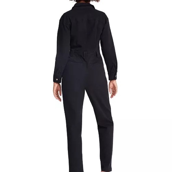 STEVE MADDEN Women's Orly Zip-Front Jumpsuit Size 4 Black NWT - Picture 2 of 5